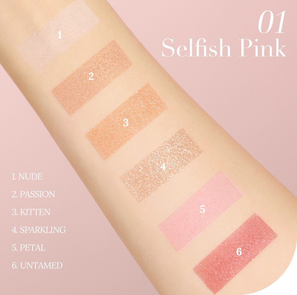 MAD PEACH アイシャドウパレット 01 セルフィッシュピンク