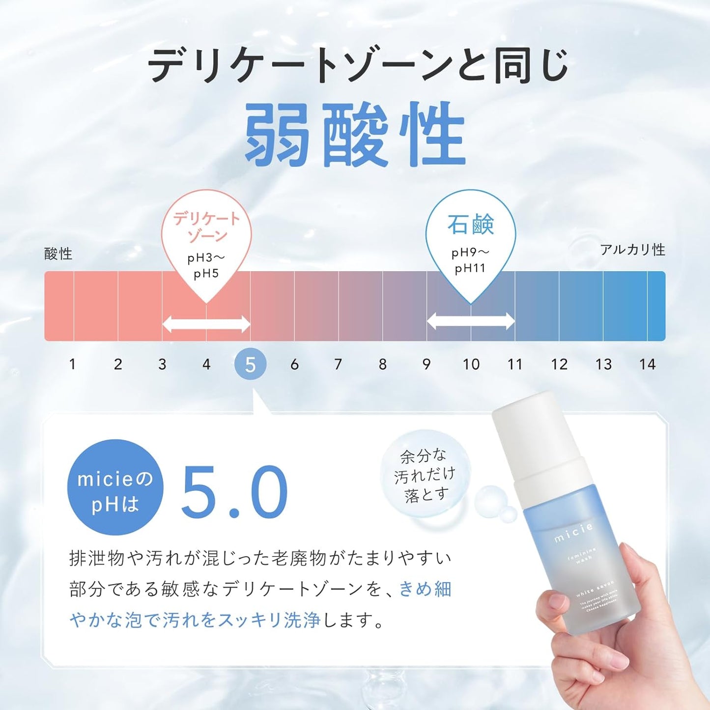 micie フェミニンウォッシュ 100ml VIOケア におい ミシー フェミニンソープ デリケートゾーン ソープ 石鹸