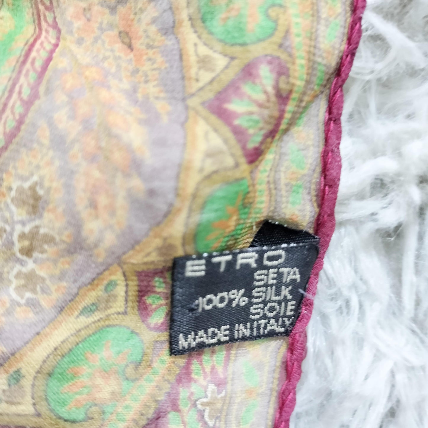 美品★ ETRO エトロ シフォンスカーフ 大判 s056
