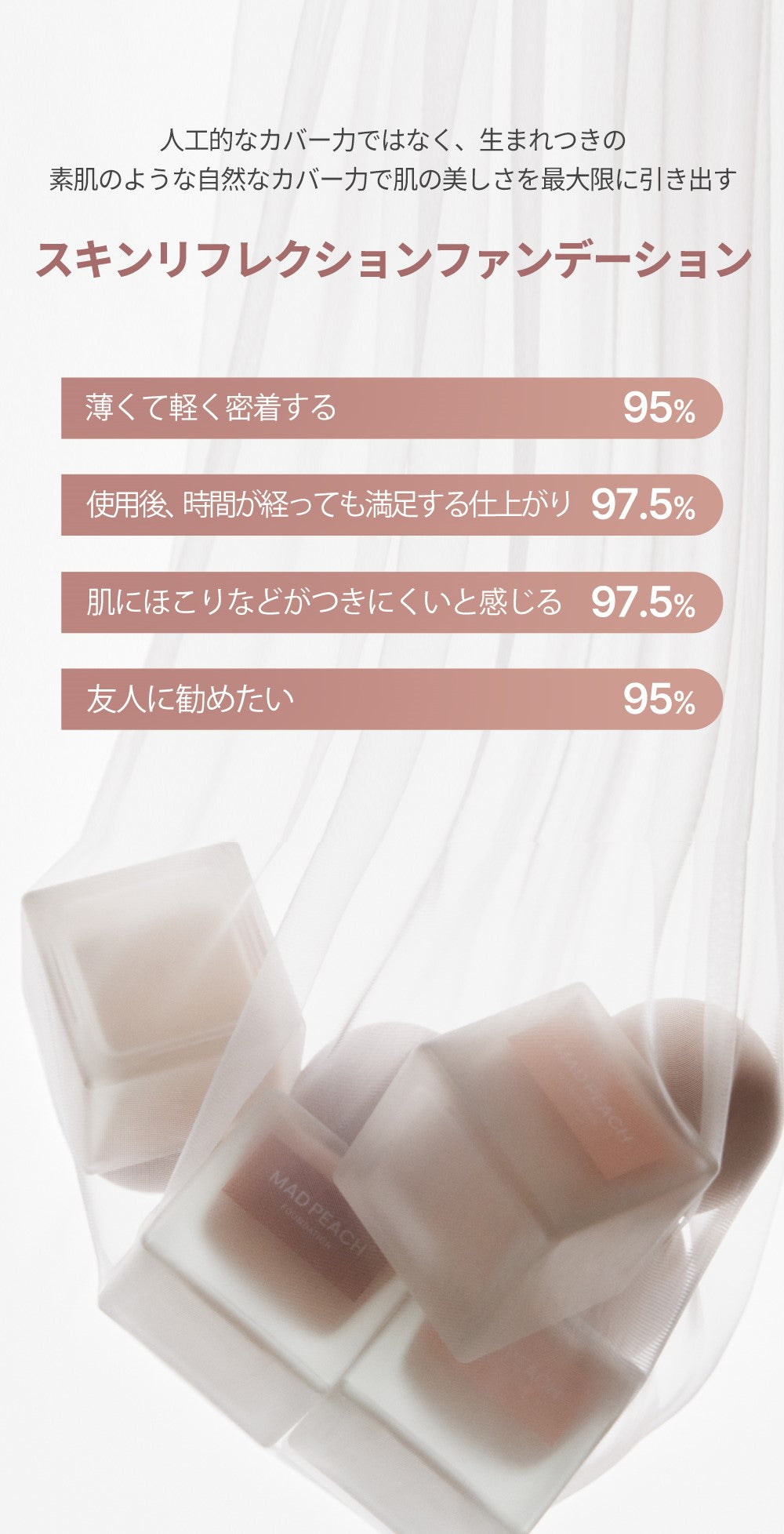 MAD PEACH スタイルフィットファンデーション 1.5 ヌードベージュ