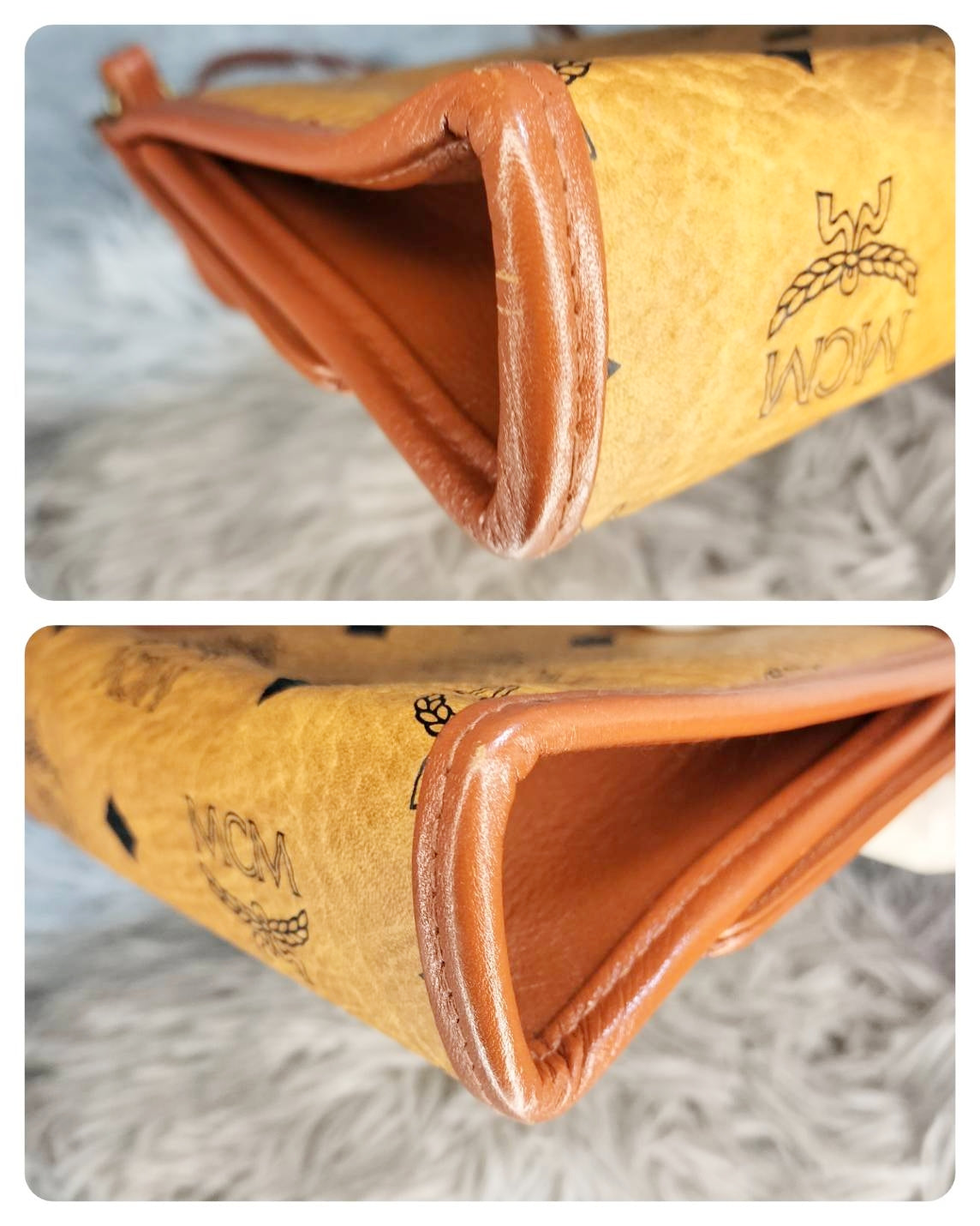 極美品・鑑定済★MCM ヴィセトスフラップショルダーバッグ b034