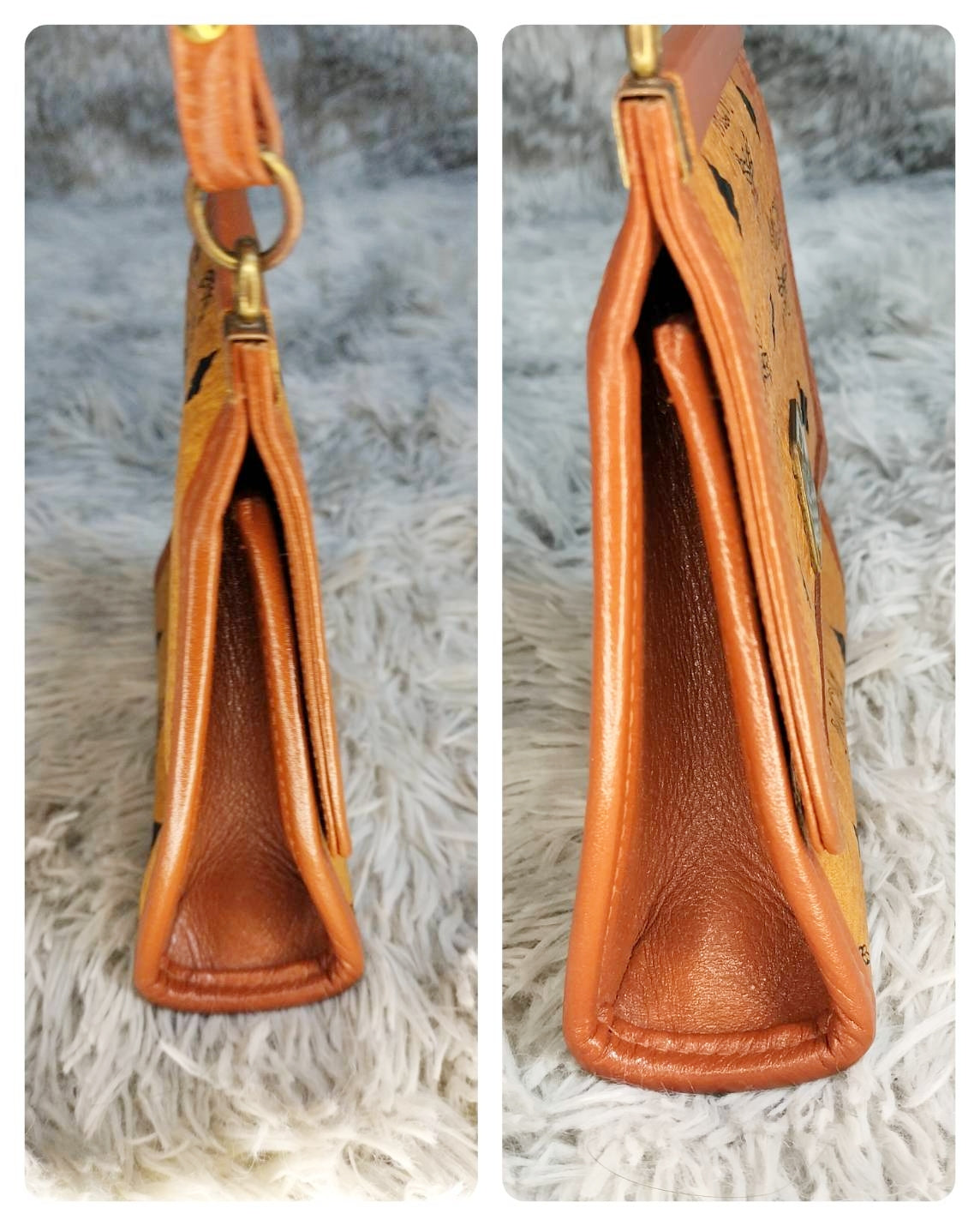 極美品・鑑定済★MCM ヴィセトスフラップショルダーバッグ b034