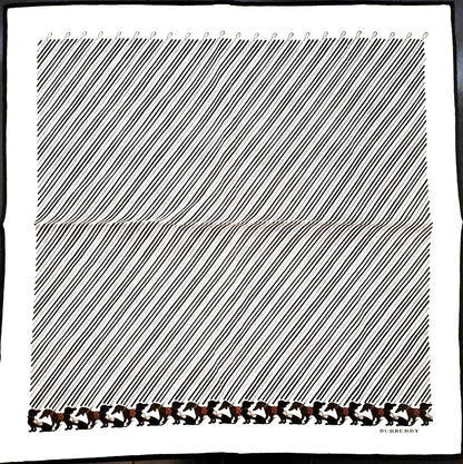 美品★バーバリー BURBERRY スカーフ ホワイト s009