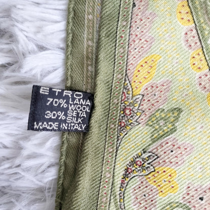 美品★ ETRO エトロ ペーズリースカーフ 大判 s057